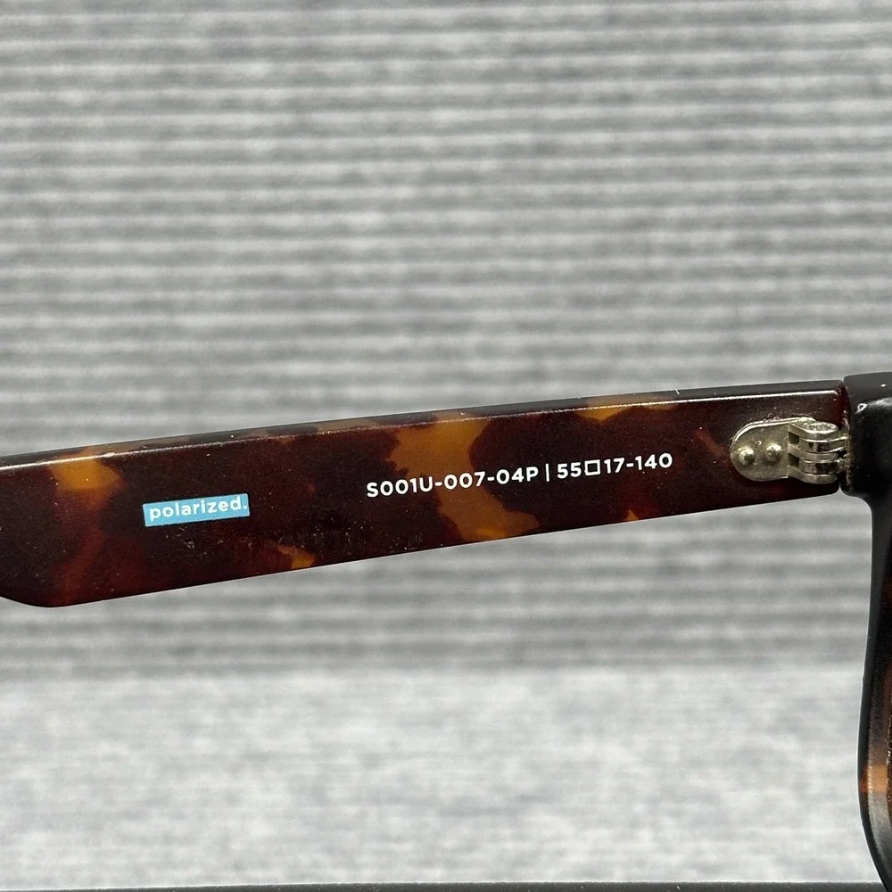 TOMS Beachmaster Tortoise Polarized y2k Sunglasses S001U-007-04P Brown Lens vtg
